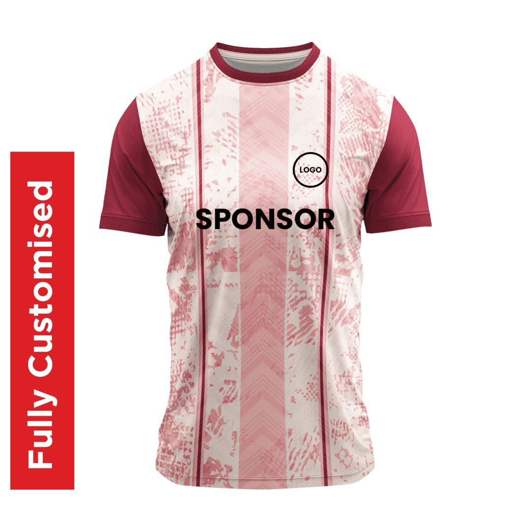 एलीगेंट राउंड नेक जर्सी | कस्टम नाम और लोगो के साथ | प्रो क्वालिटी सैंपल