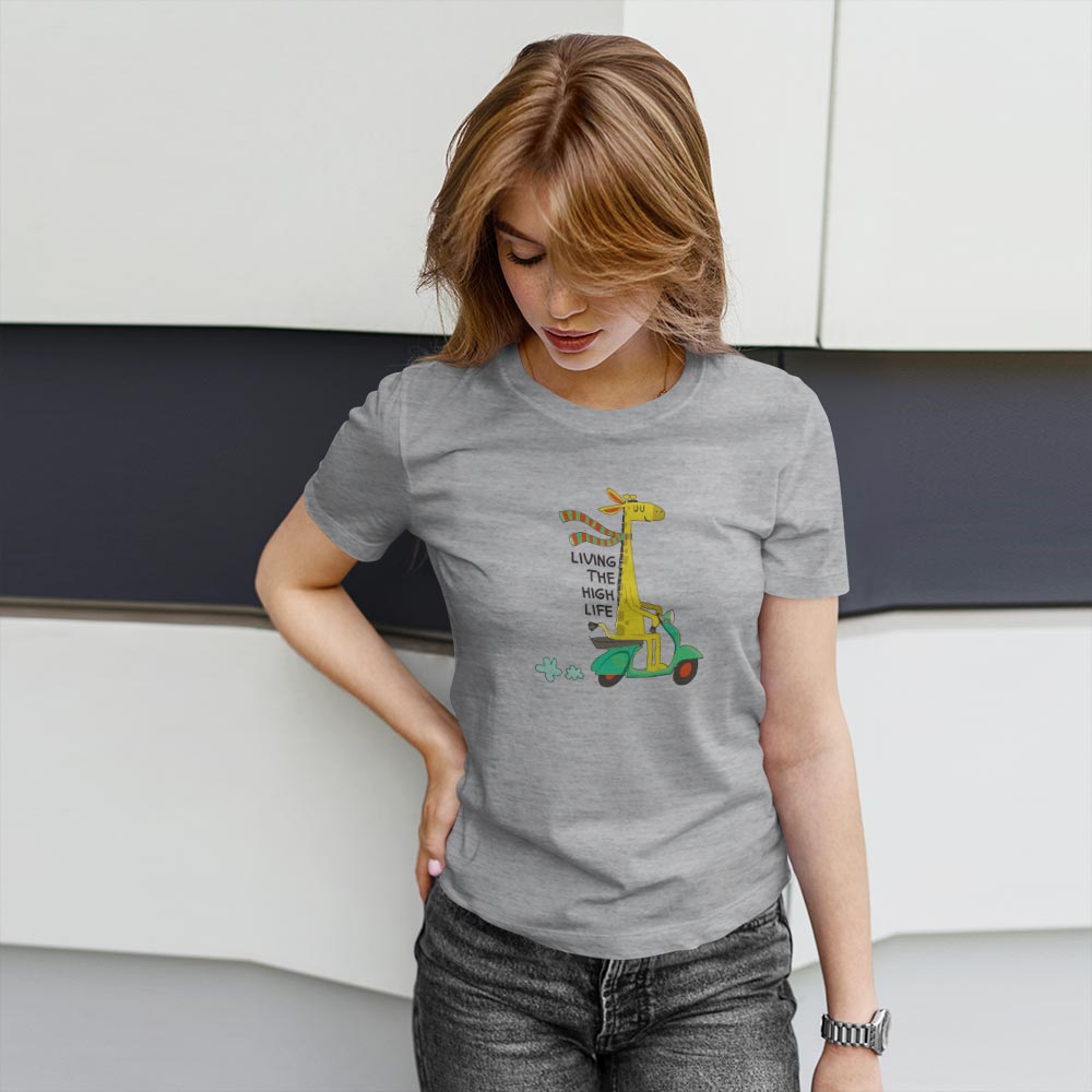 Comfortable tee, Everyday wear, breathable fabric, Stylish cotton shirt, Stylish cotton tee, Women’s casual t-shirt, Lightweight cotton top, Versatile women's shirt, Trendy everyday wear