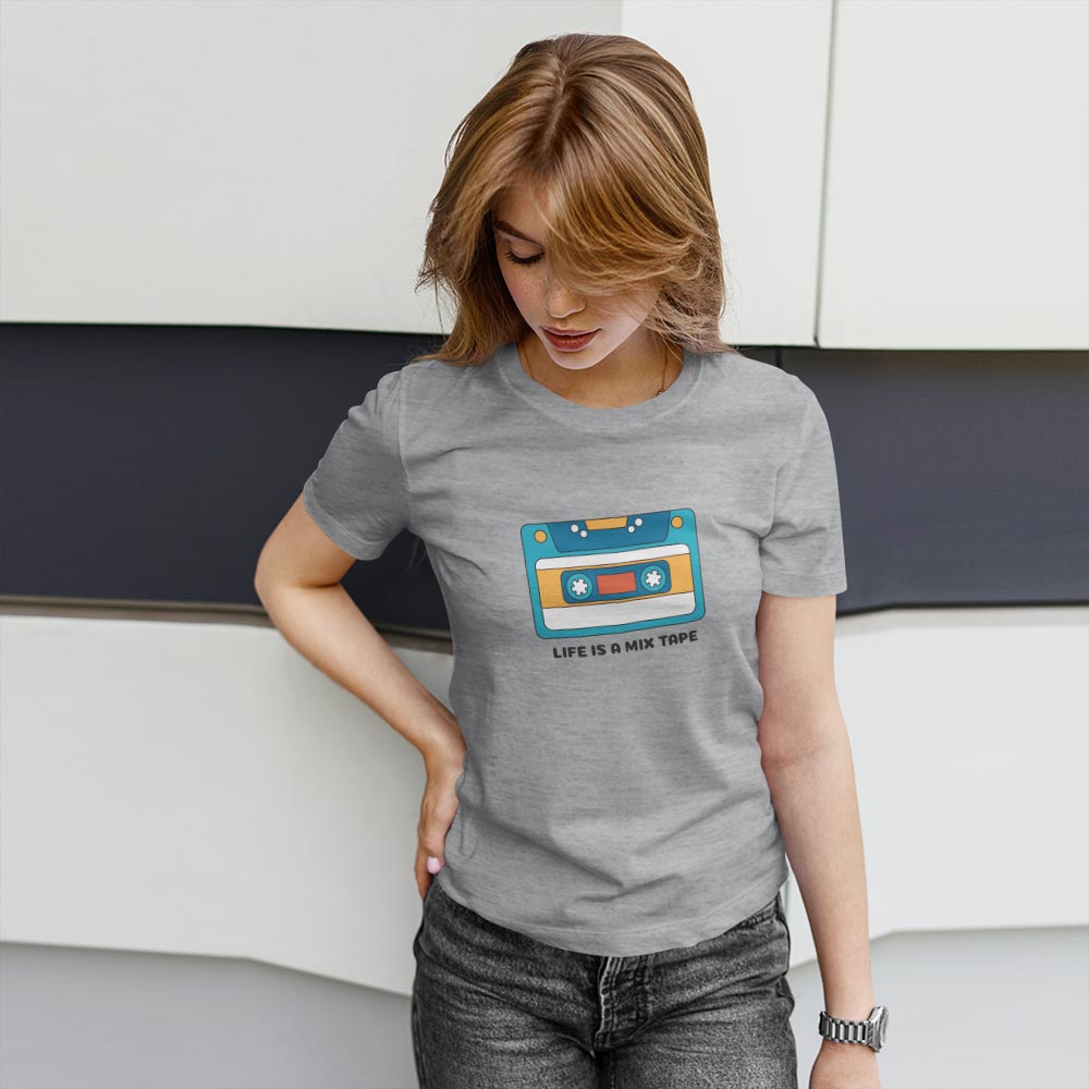T-shirt women, round neck t shirt, western wear, gift for girls, printed t shirt for women, trendy t-shirt for women, printed t shirts