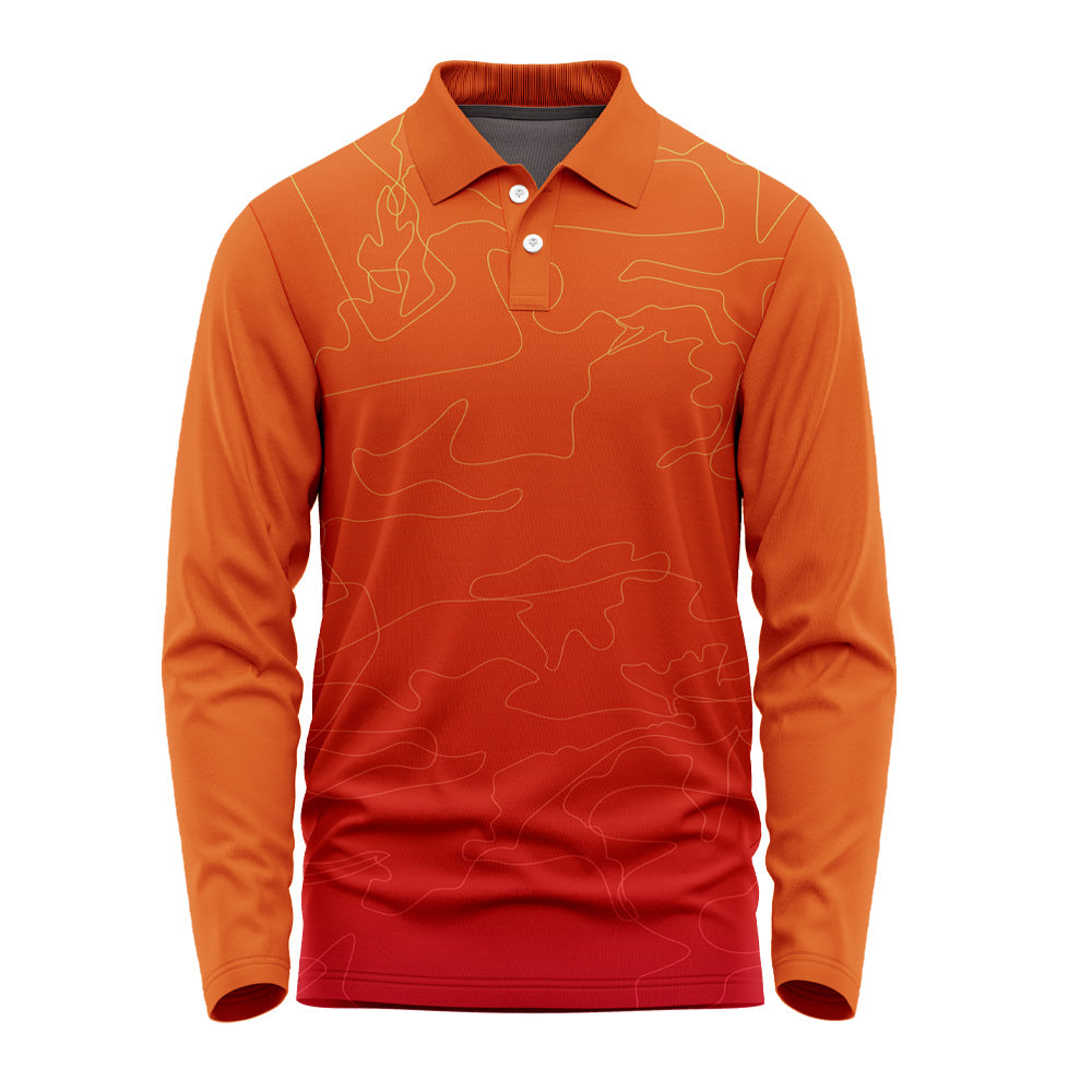 Personalised Long Sleeve Team Polo Jersey with Custom Graphics
