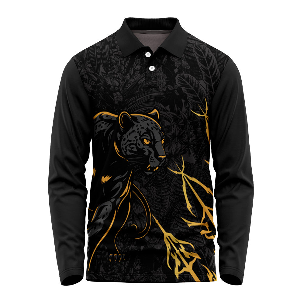 Nature Inspired Leopard Print Long Sleeve Jersey – Stylish Performance Activewear