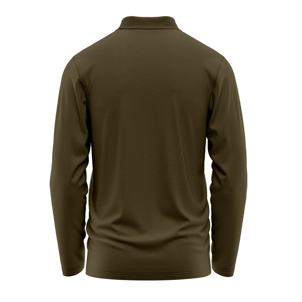 Luxury Leopard Art Full Sleeve Jersey – Designer Athletic Performance Polo