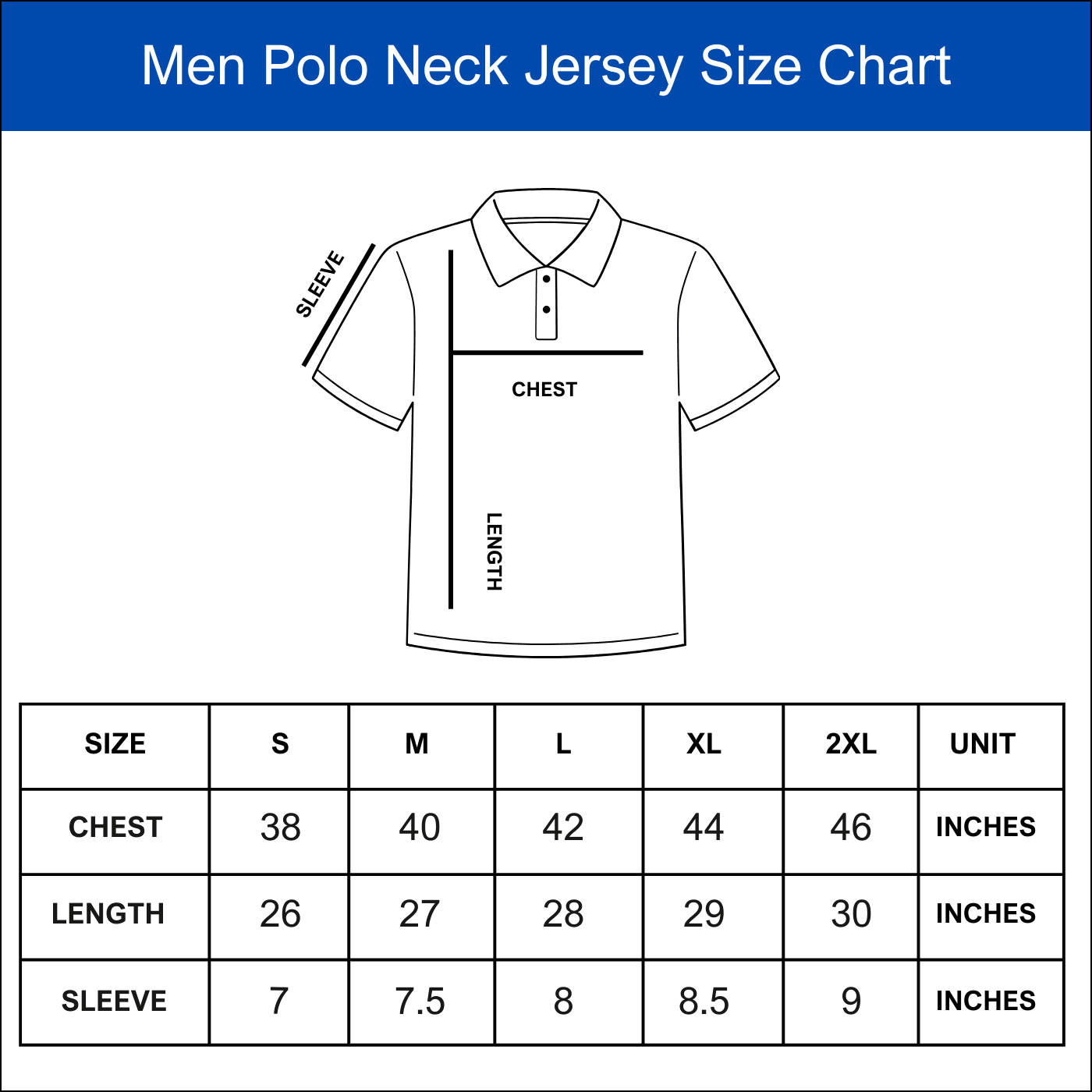 Custom team jersey size chart, Bulk jersey size guide, Personalized jersey size chart,Sports jersey size chart,Custom jersey size chart, Jersey size chart,Cricket jersey size guide,polo Size Chart