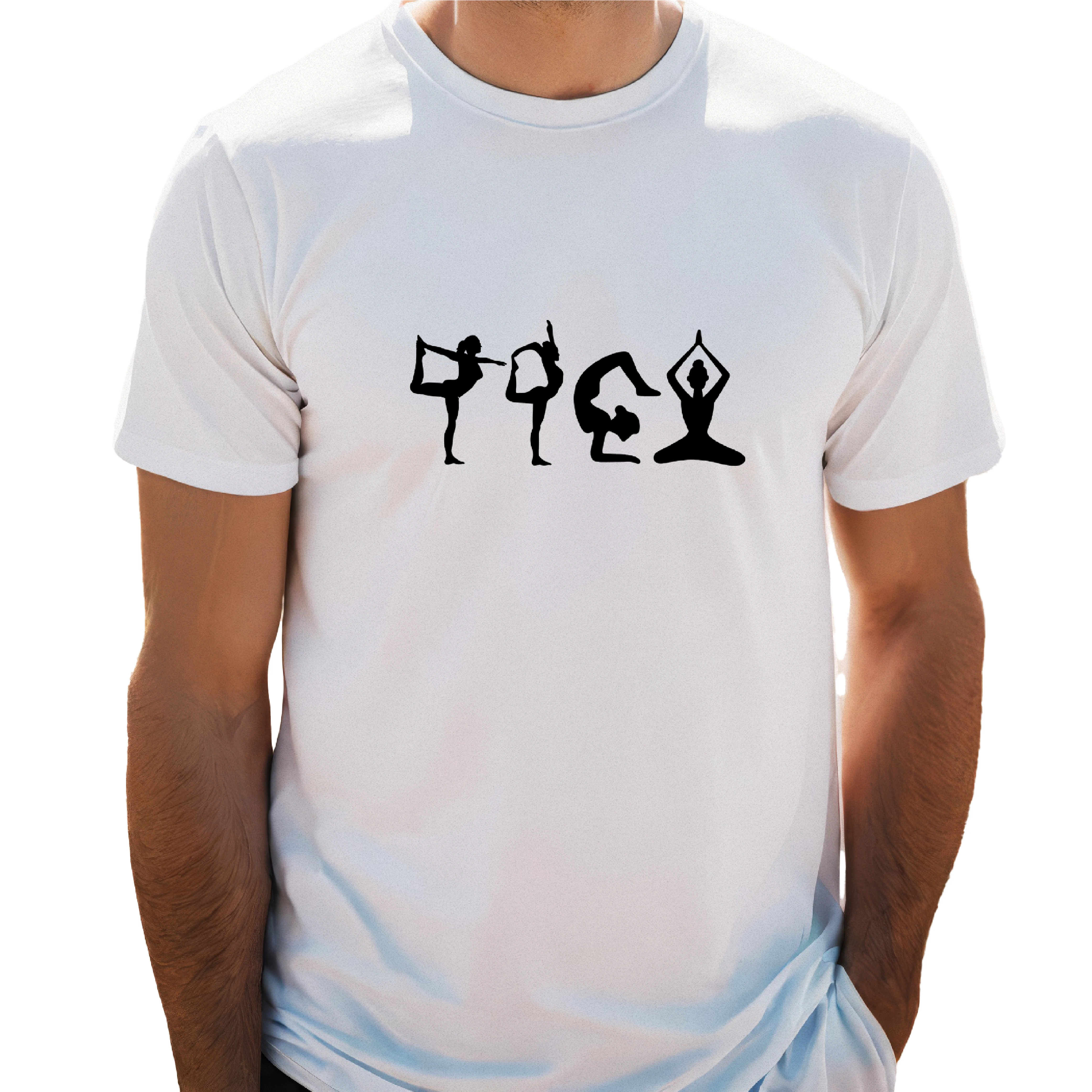 yoga t-shirt for men, yoga pose t-shirt, graphic yoga tee, white yoga shirt, cotton t-shirt men, mindfulness t-shirt, casual yoga t-shirt, gym wear for men, yoga clothing men, spiritual yoga shirt, breathable cotton tee, round neck t-shirt, half sleeve t-shirt, men’s fitness wear, men’s workout t-shirt, yoga lifestyle apparel, printed yoga tee, zen fashion, yoga top for men, motivational quote t-shirt
