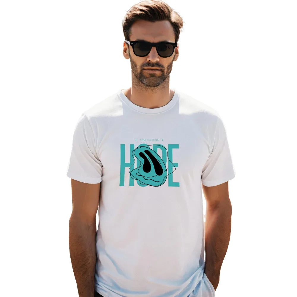 casual t shirt for men white, graphic t shirt men cotton, daily wear t shirt, printed t shirt for men, men’s summer cotton tee, hope typography shirt, motivational print t-shirt, crew neck casual tee, comfortable men’s t-shirt online