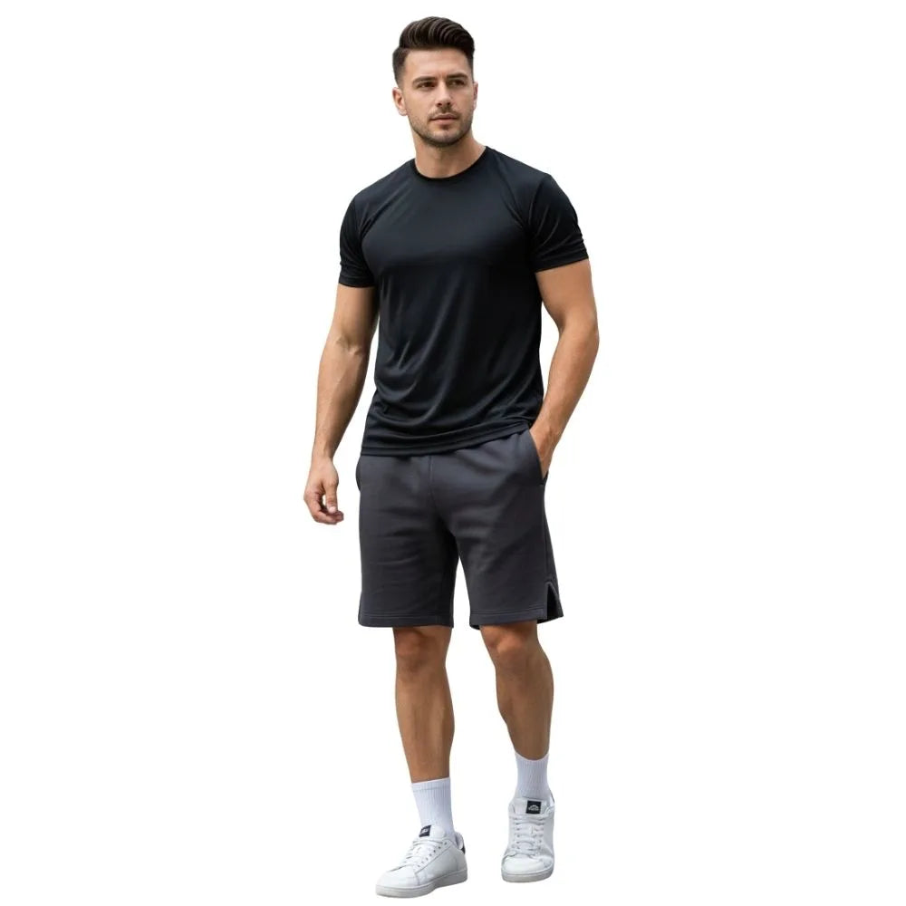 premium round neck jersey men, dry fit football t shirt, black training jersey, breathable sports tee men, crew neck fitness t shirt, men athletic wear top, regular fit sports t shirt, quick dry workout tee, solid black activewear shirt, football practice t shirt men, gym training top black, men performance t shirt, plain sports tee men, lightweight fitness apparel, sweat control sportswear men, half sleeve training t shirt, premium athletic jersey, men workout clothing top