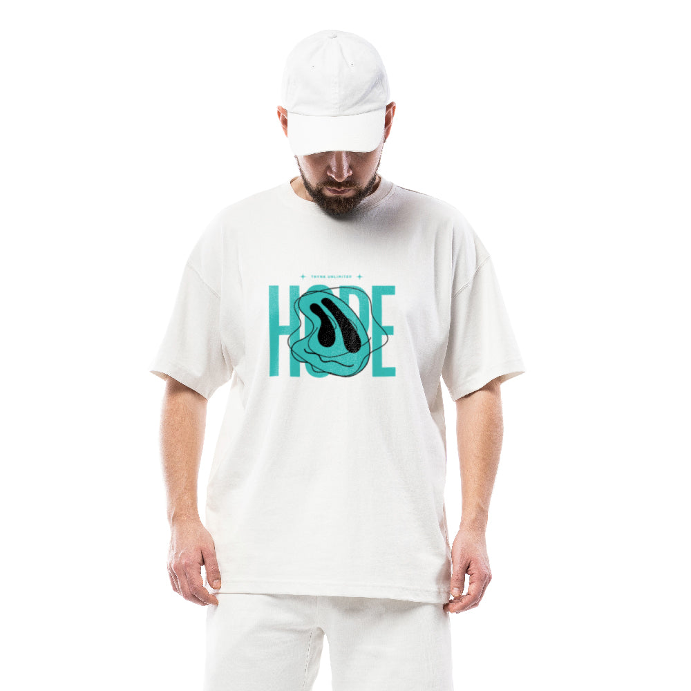HOPE Oversized Cotton T-Shirt | Motivational Graphic Tee