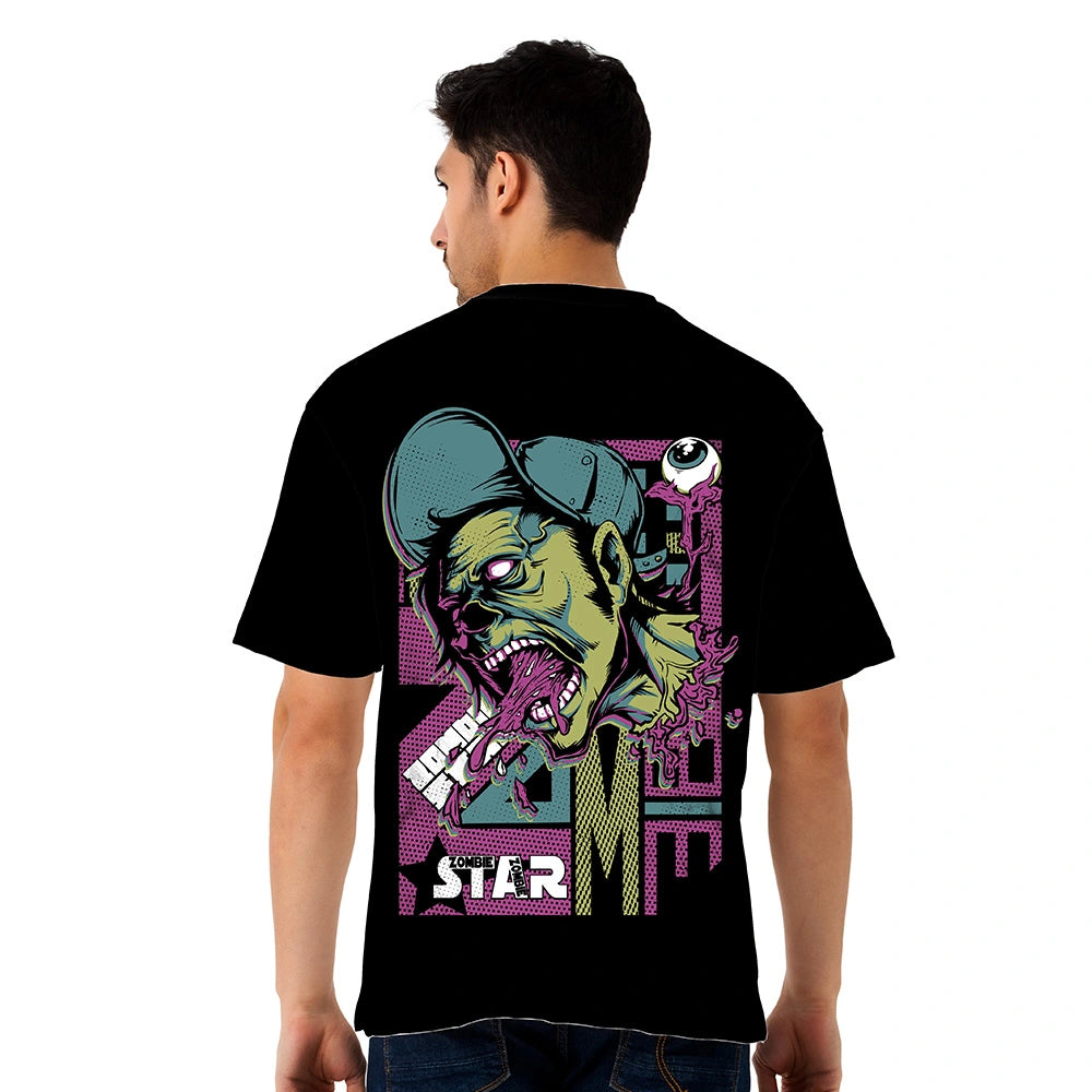Zombie oversized jersey designed for bold streetwear fashion with eye-catching graphic artwork and urban styling. This oversized graphic jersey features drop shoulder construction, relaxed silhouette, breathable fabric, and premium print quality. Ideal for street style outfits, hip hop fashion, casual wear, youth clothing trends, and statement looks. Perfect oversized t shirt for men seeking baggy fit jerseys, modern street fashion, and expressive graphic apparel.