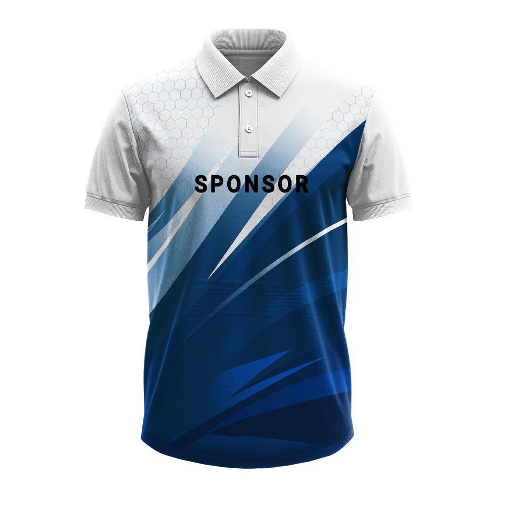 cricket jersey for men, cricket polo collar jersey, sublimation cricket uniform, custom cricket jersey name logo, men sports team jersey, blue cricket jersey design, professional cricket apparel, cricket training wear, cricket match jersey, sports t shirt for cricket, cricket uniform for teams, cricket jersey design online, premium sports jersey men, cricket team clothing, customized cricket sportswear
