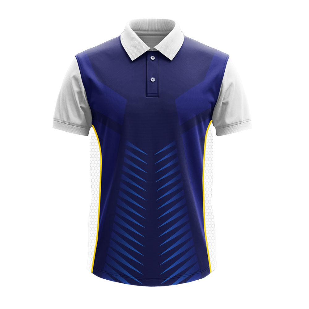 Men's Premium Polo Jersey with Custom Logo & Side Panels