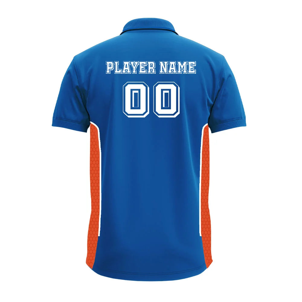 Premium Custom Sports Polo Jersey with Side Mesh Panels & Logo - product image 4
