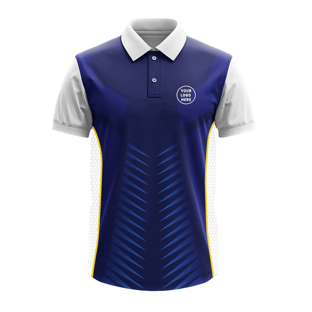 Men's Premium Polo Jersey with Custom Logo & Side Panels - product image 3