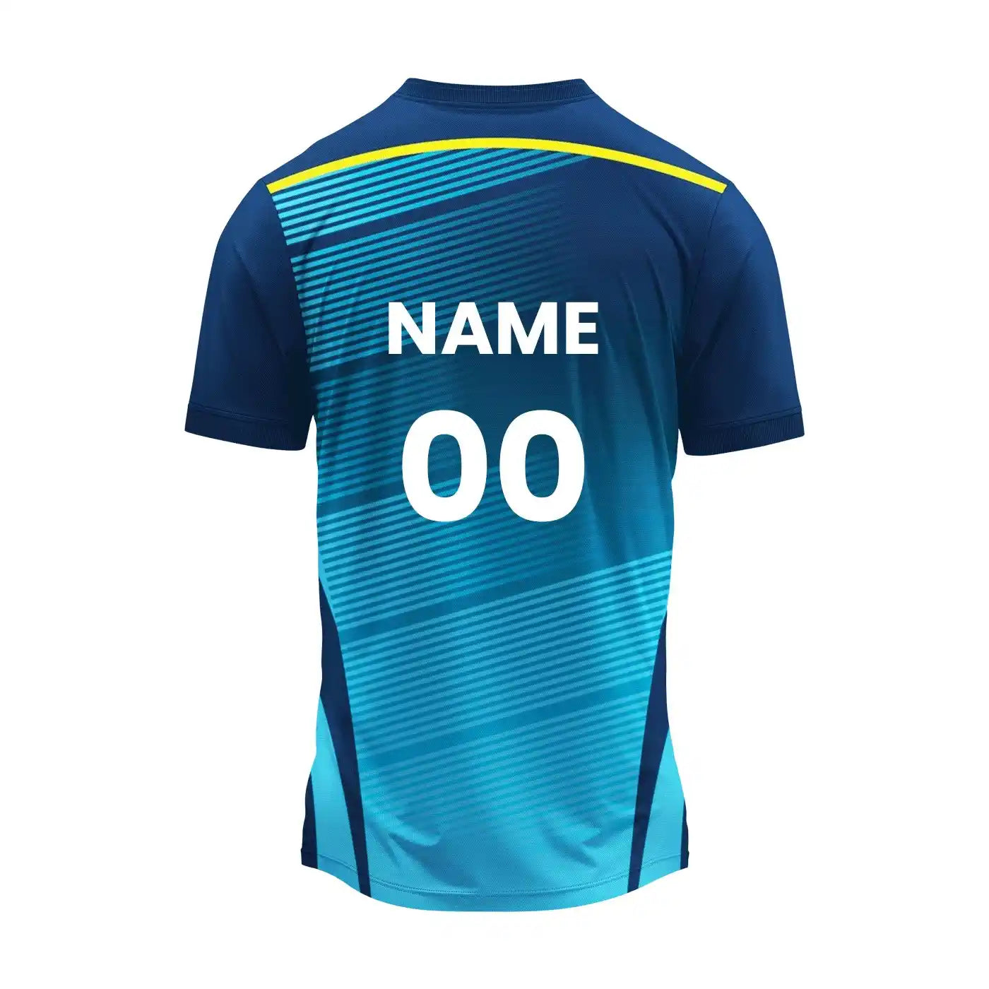 प्रीमियम कस्टम राउंड नेक स्पोर्ट्स जर्सी सैंपल - डार्क ब्लू