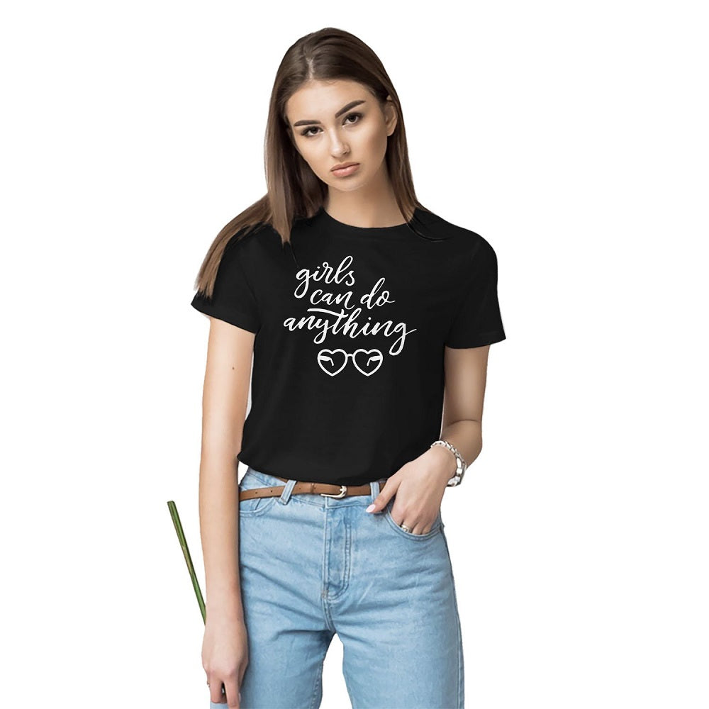 Womens t-shirts casual daily wear, Women t shirts for daily use, women t shirts for gym, Women t shirts graphic, Women t shirts in cotton, Women t shirts in black