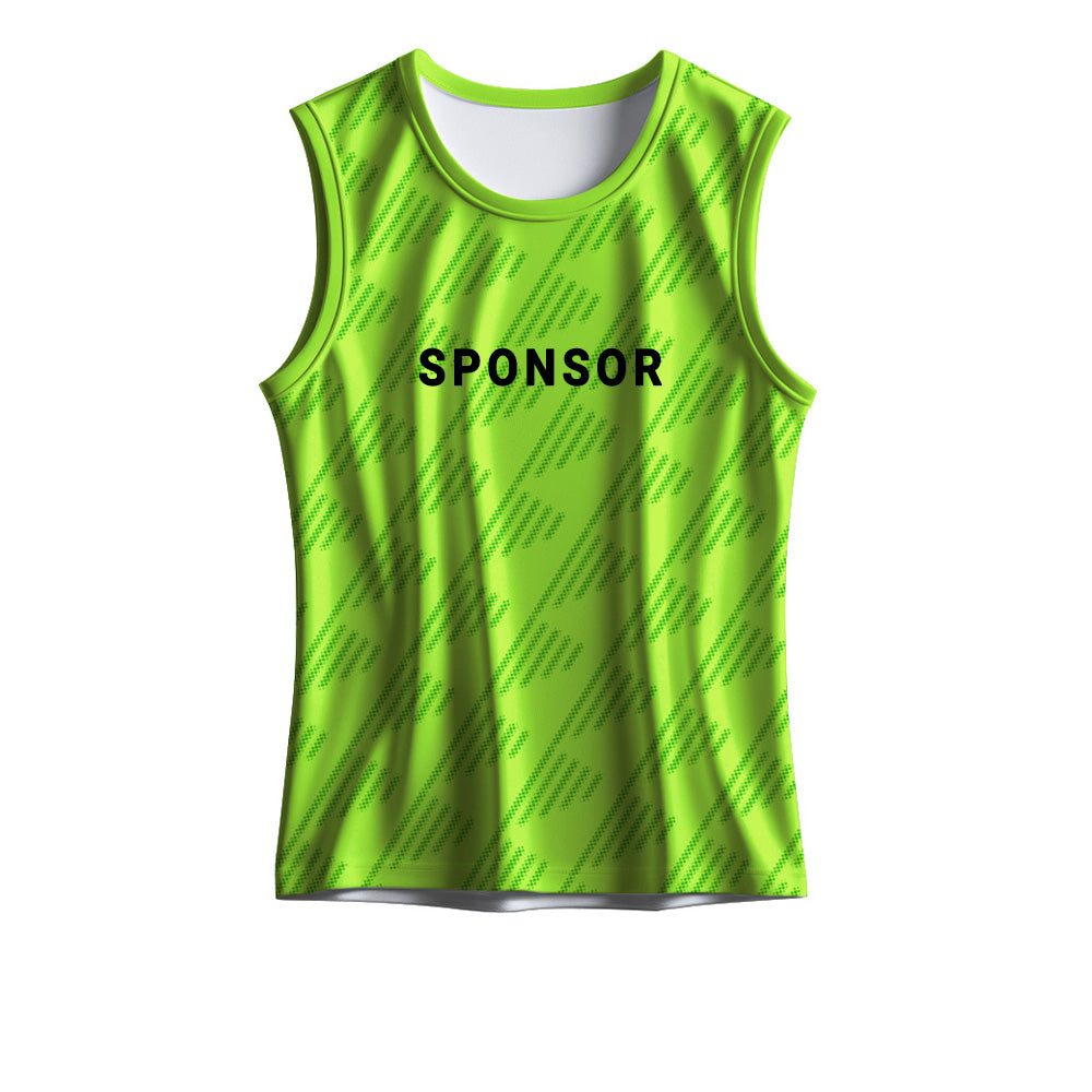Neon Green Running Singlet for Men | Custom Athletic Vest for Fitness and Sports