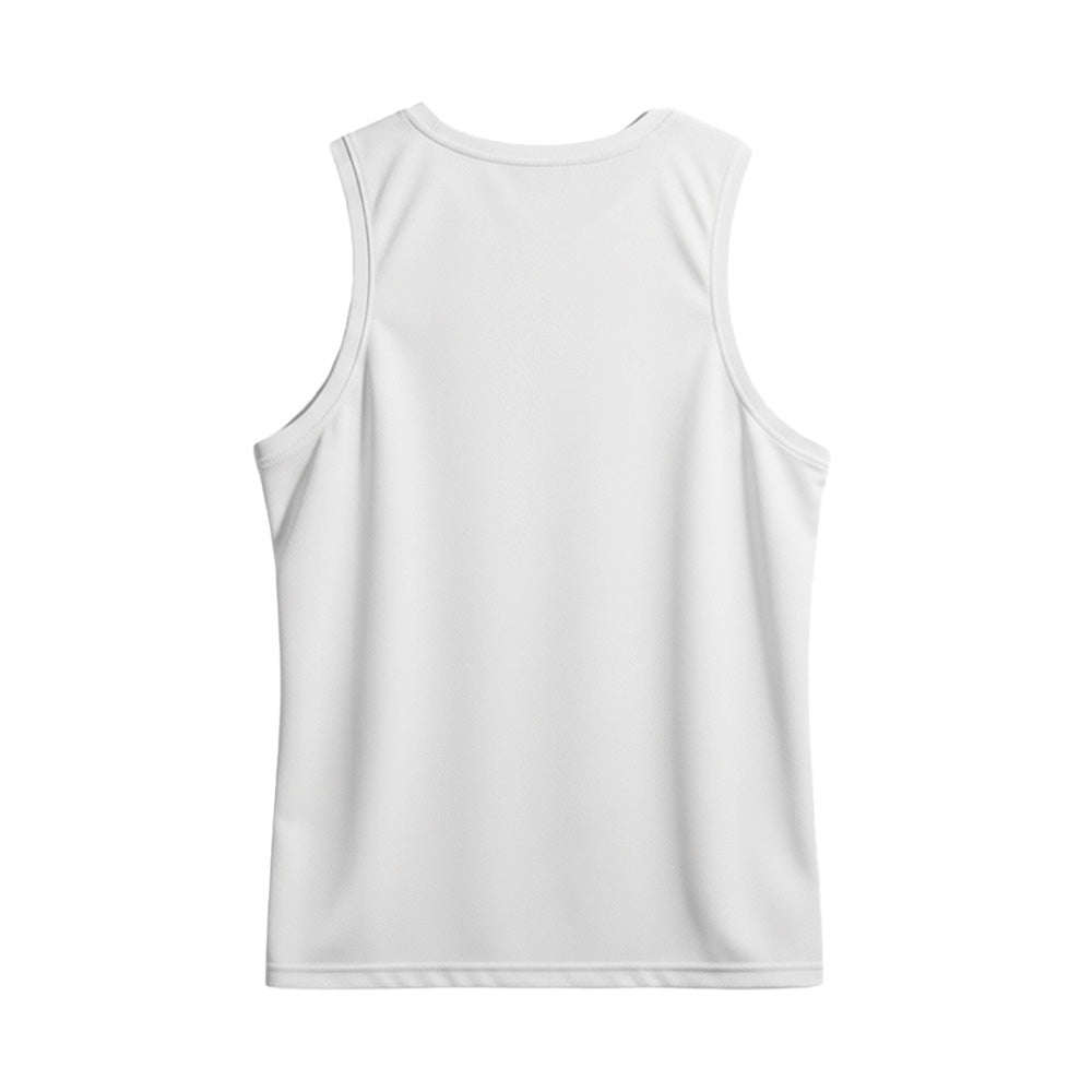 Men's White & Teal Camo Sports Singlet | Custom Dry Fit Athletic Tank
