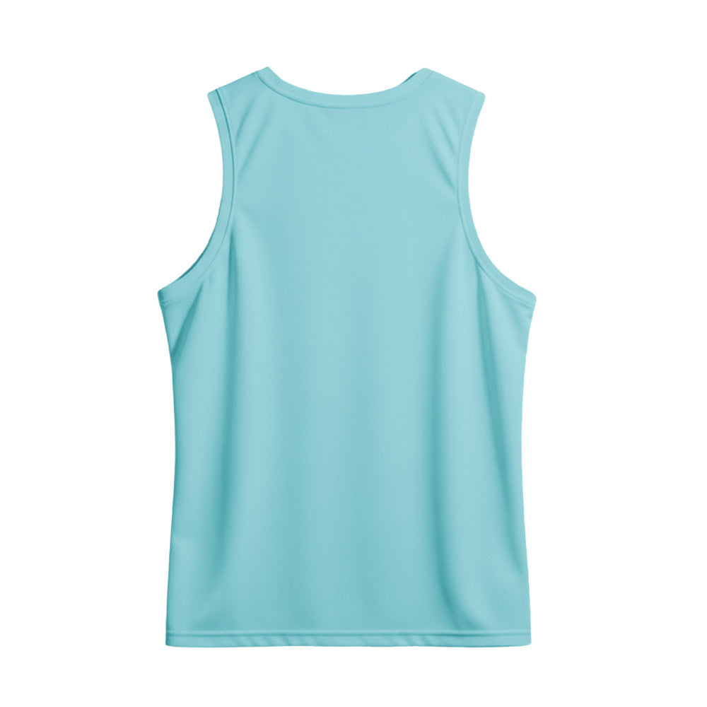 Sky Blue Vakratunda Mahakaya Tank Top | Personalised Sanskrit Mantra Sando