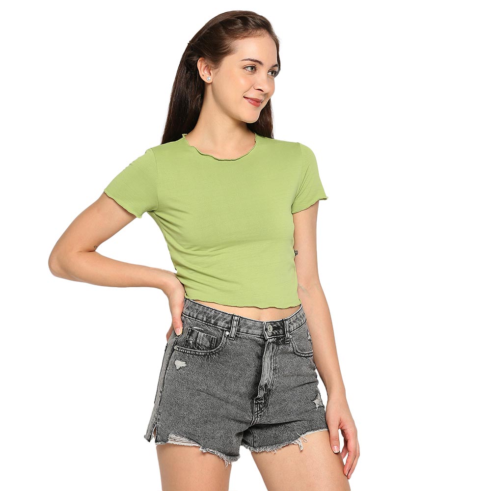 Crop top, Crop top for girls, Crop top for women, Fancy crop top, Trendy crop top,green crop top for casual wear,women's summer green crop top,Crop top women, Printed crop tops, Crop t-shirts for women, Crop top for girls, Short crop t-shirt, Printed tee crop, Crop tees for ladies , Cropped printed top, Trendy crop tops for girls