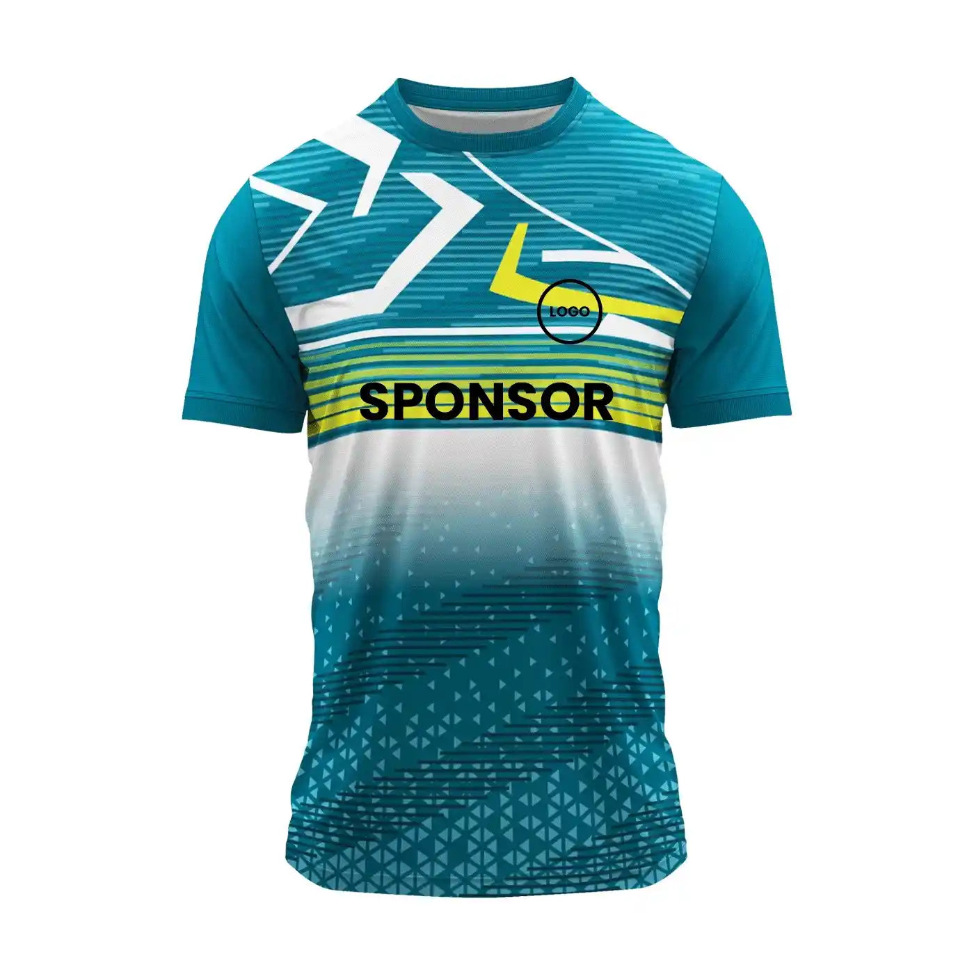 हाई-परफॉर्मेंस राउंड नेक जर्सी सैंपल - ब्लू