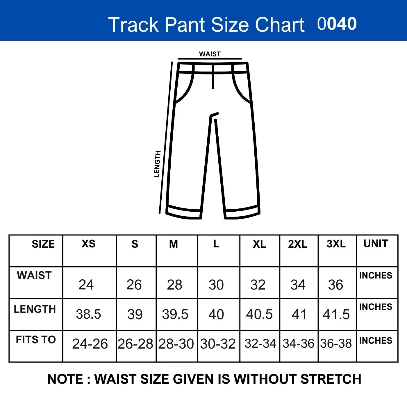 track pants size chart, men track pants size chart, joggers size chart men, men joggers size guide, track pant size guide, sweatpants size chart men, men bottom wear size chart, track pants waist size chart, men trousers size chart, casual pants size guide men, men jogger measurements, mid rise track pants size chart, men lounge pants size chart, straight fit joggers size chart, elastic waist track pants size chart