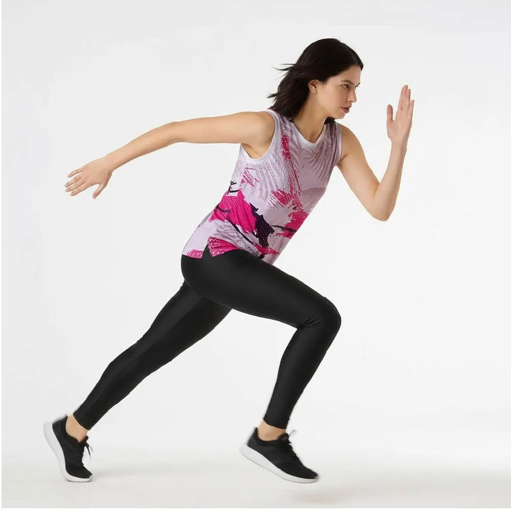Women’s Sleeveless Gym Singlet | Breathable Digital Print Activewear