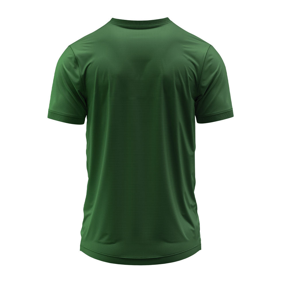 Forest Green V-Neck Dry Fit Sports Jersey | Custom Team Training T-Shirt