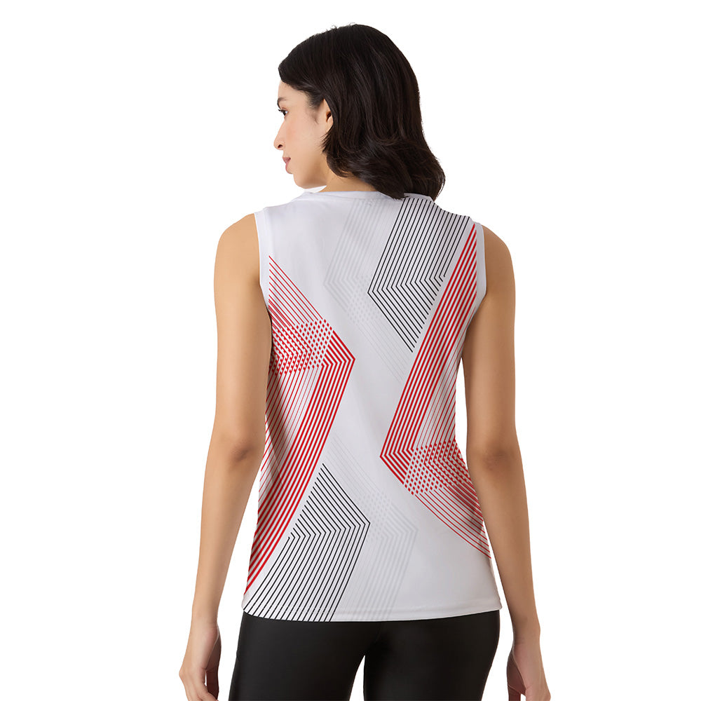 Custom Women's White Singlet Jersey | Sleeveless Gym Tank Top for Workout