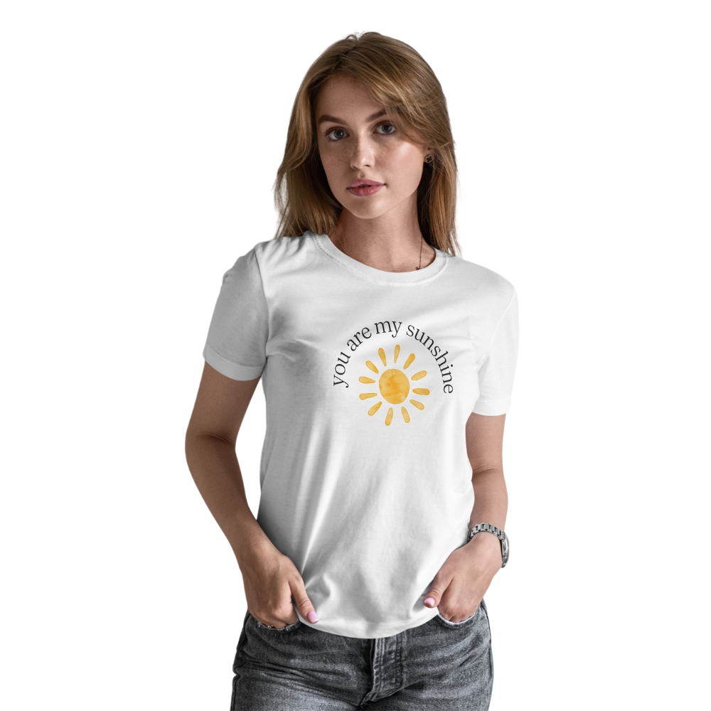 Women's casual wear,
Inspirational women's T-shirt,
Soft women's tee,
Sunshine design T-shirt,
Trendy women's T-shirt
