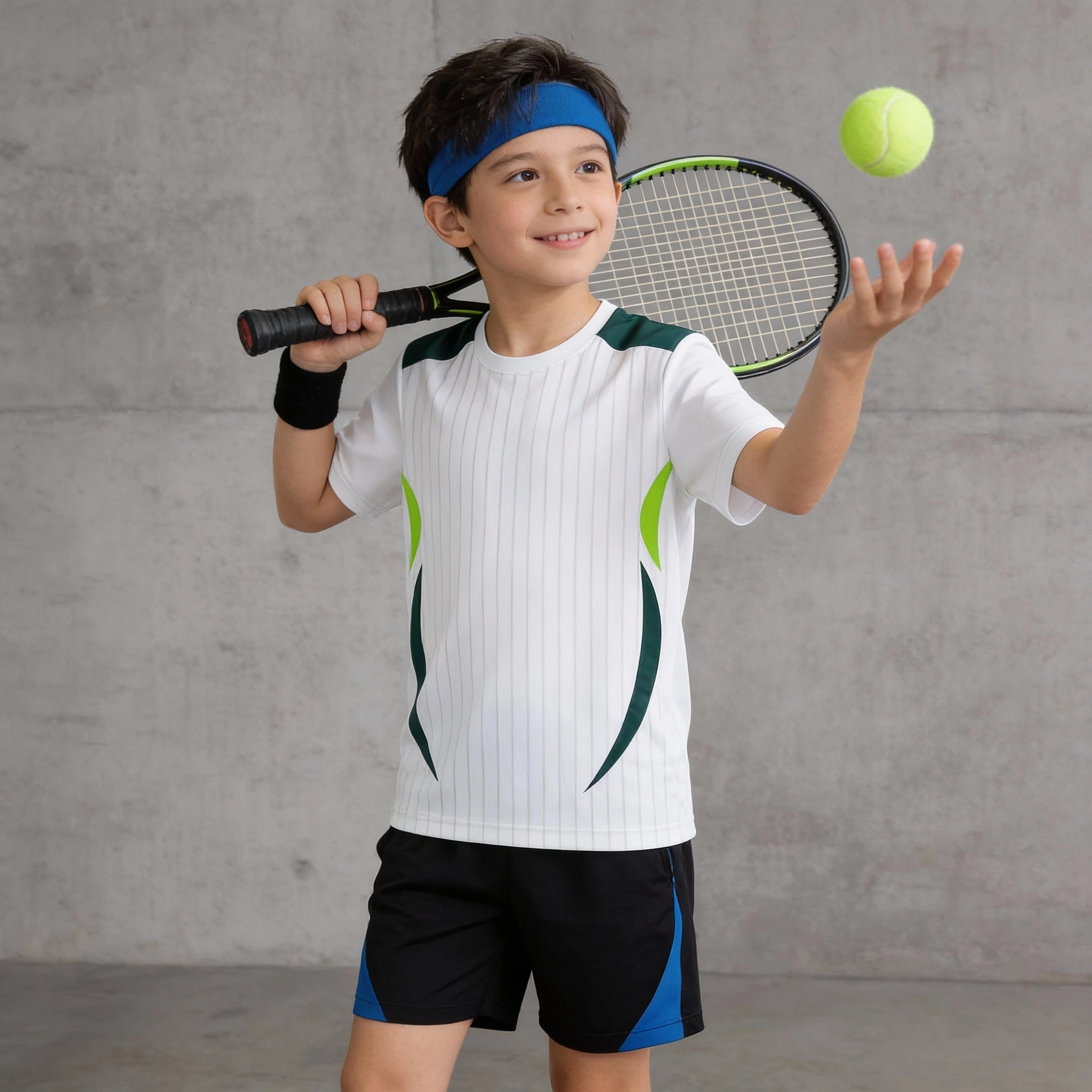Premium Customised Kids Sports Jersey - Personalised Name, Number & Front Logo
