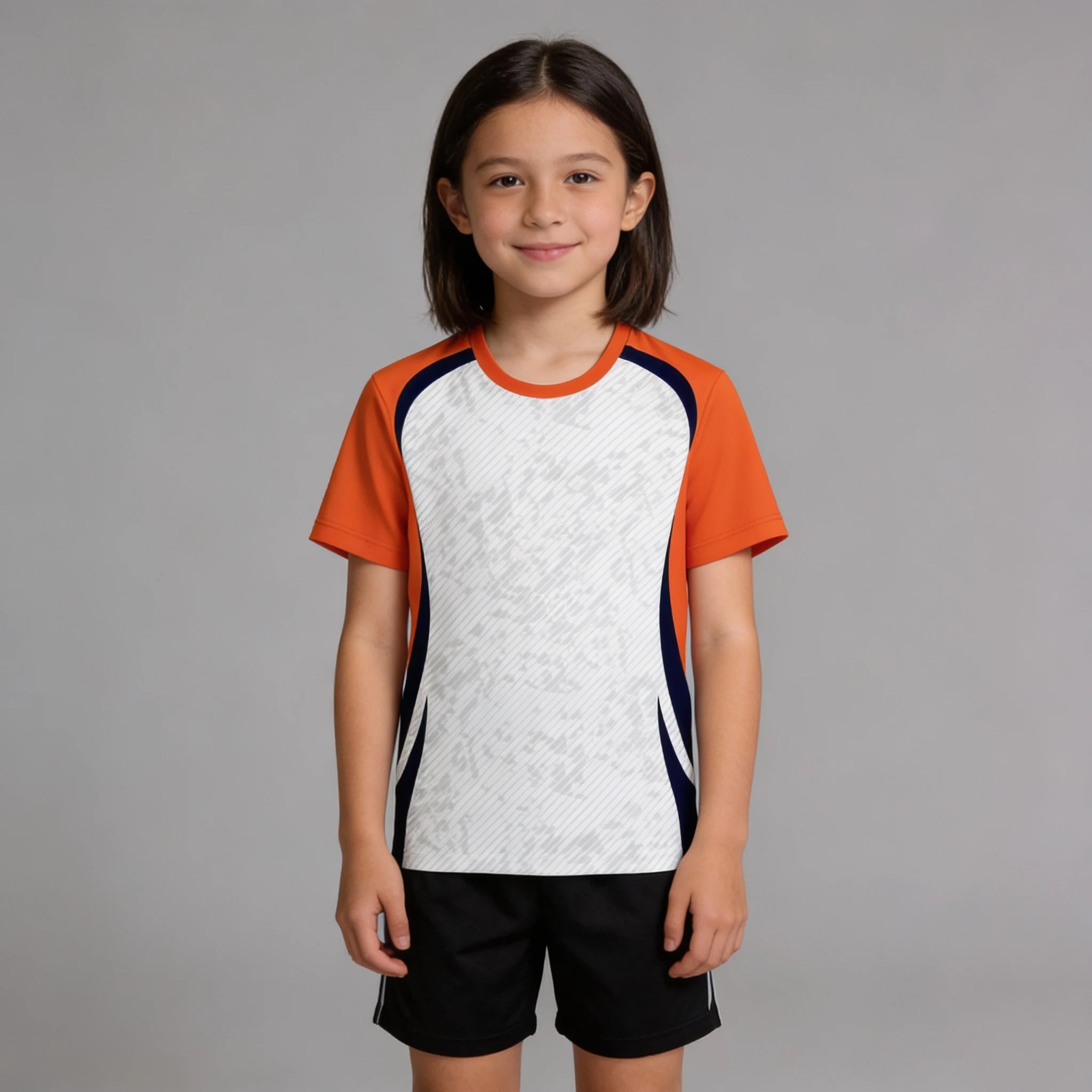 junior sports jersey, kids football wear, youth athletic shirt, children team apparel, boys girls match outfit, school sports uniform, academy football top, kids training wear, lightweight youth jersey, breathable children sportswear, junior team kit, kids game day shirt, tournament sports clothing, active play jersey kids, youth performance wear