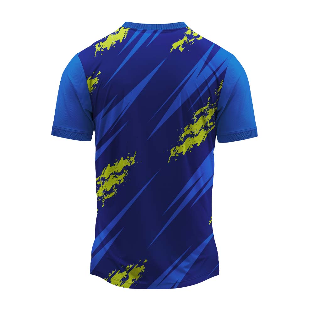 RN-32 round neck sports jersey, plain back view