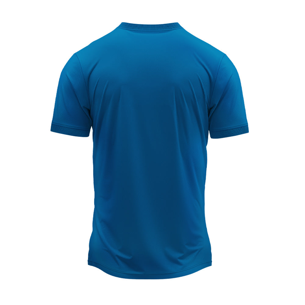 RN-44 round neck sports jersey, plain back view