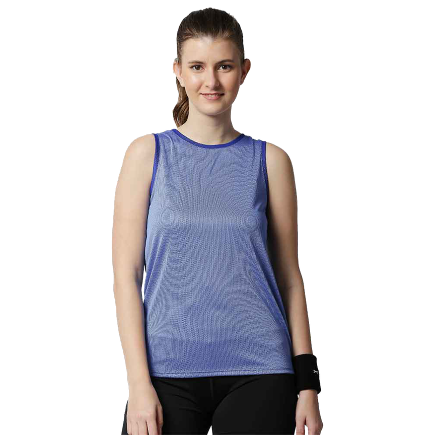 Women Dryfit Light Royal Blue Tank Top