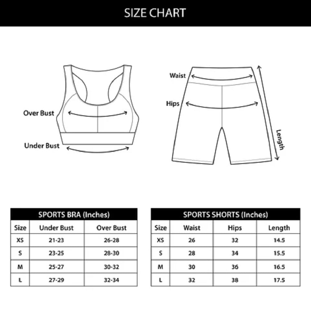 Women's Activewear Size Chart,Sportswear Size Guide for Women,Women's Workout Clothes Size Chart,"Activewear Size Guide Women,Sportswear Sizing Guide for Women
