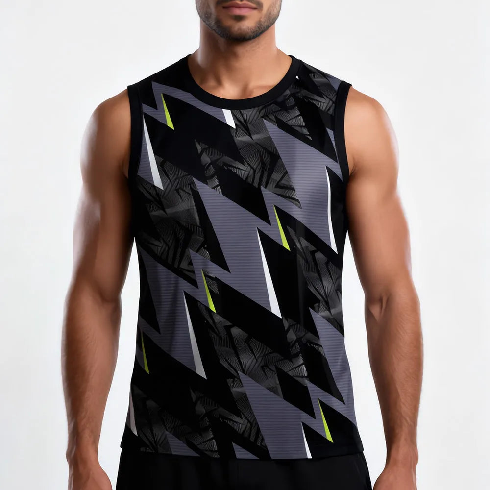 Men’s Modern Athletic Singlet – Custom Graphic Training Tank