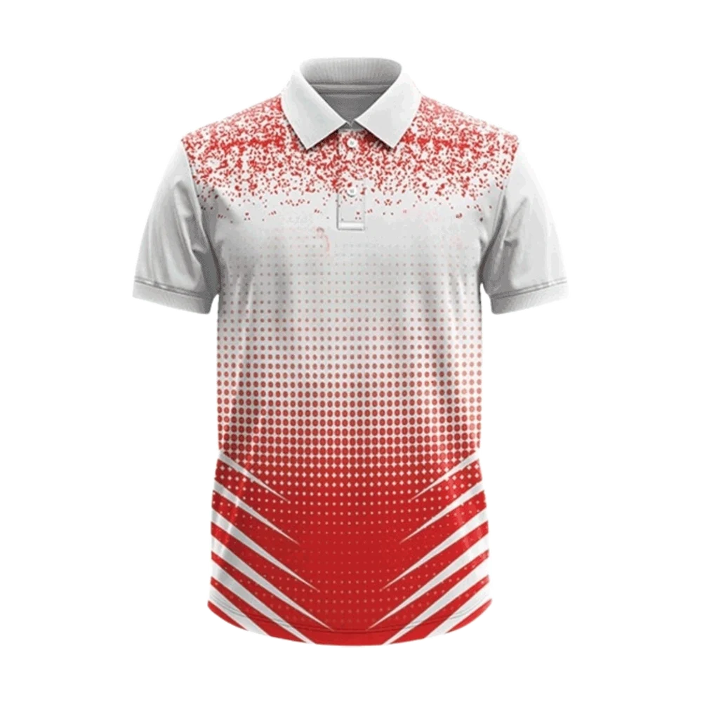 Custom Polo Sports Jersey - Red and White [Check : Bulk Prices ] -  Minimum Quantity 10