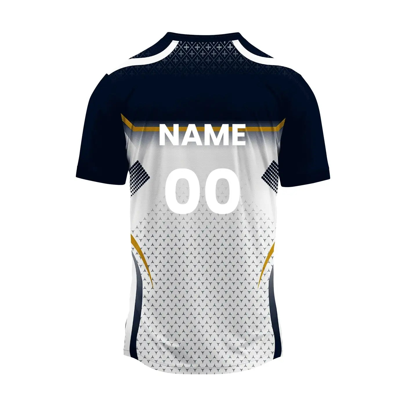 Custom Round Neck Jersey - Breathable, Athletic Fit - Black & White [Bulk Order]- Minimum Order 10