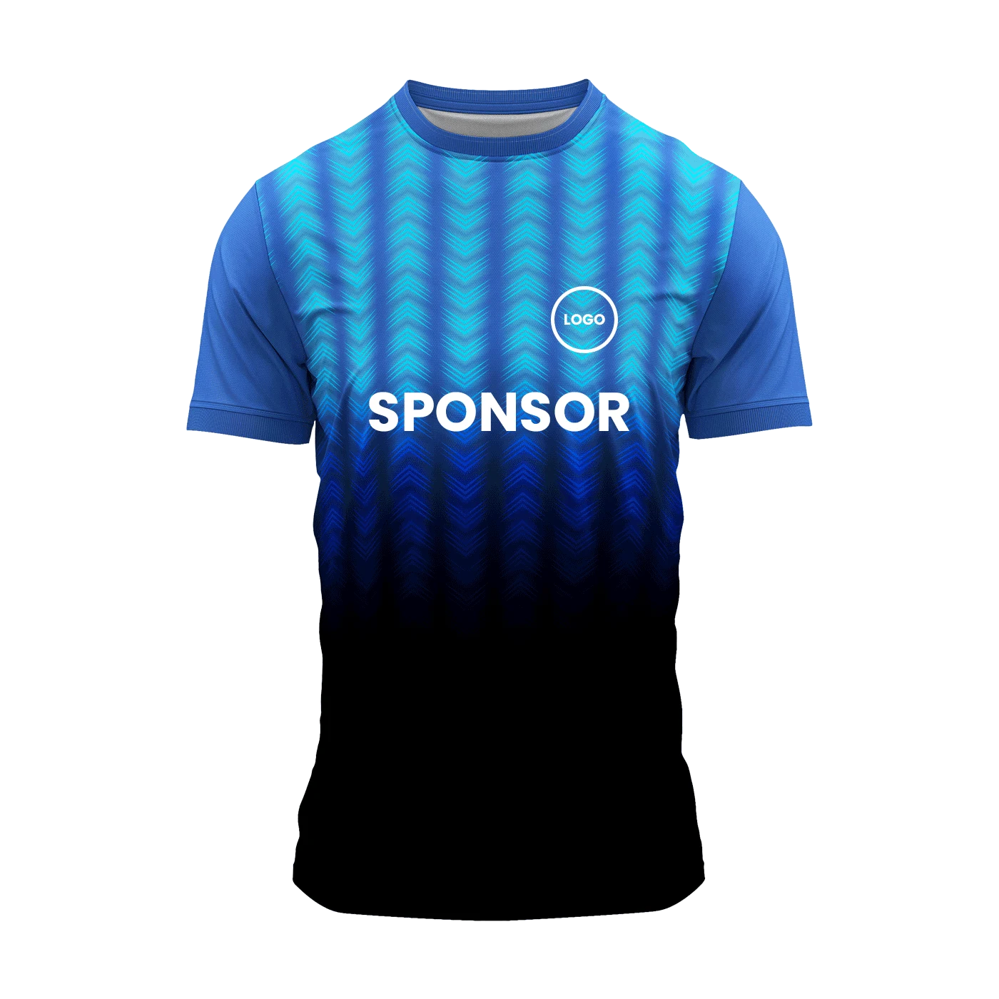 Sublimation Round Neck Jersey - Quick Dry - Blue [Check : Bulk Prices ] -  Minimum Quantity 10