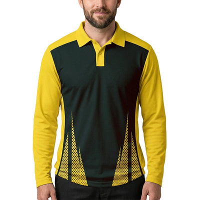 Custom Athletic Polo Shirt Long Sleeve for Sports Teams