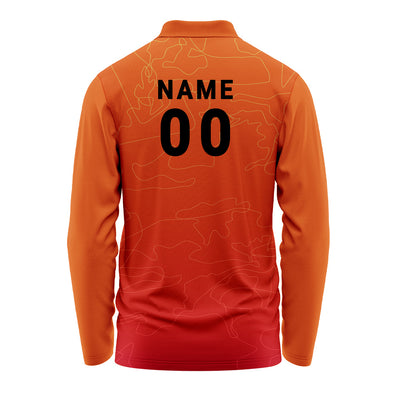 Personalised Long Sleeve Team Polo Jersey with Custom Graphics