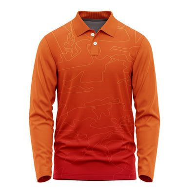 Personalised Long Sleeve Team Polo Jersey with Custom Graphics