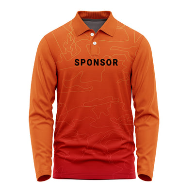 Personalised Long Sleeve Team Polo Jersey with Custom Graphics