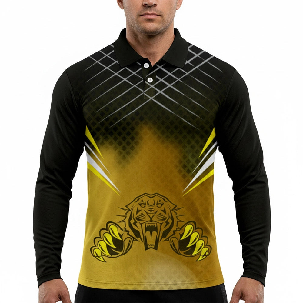 Custom Tiger Strike Full Sleeve Jersey – Premium Performance Fit