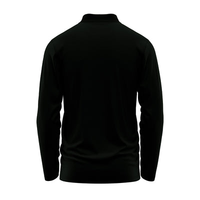 Men's Full Sleeve Tech Pattern Polo Jersey with Custom Print