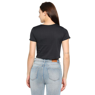 Crop top, Crop top for girls, Crop top for women, Fancy crop top,Tendy crop top,Black crop top for women,Women's basic black crop top,Plain black summer crop top