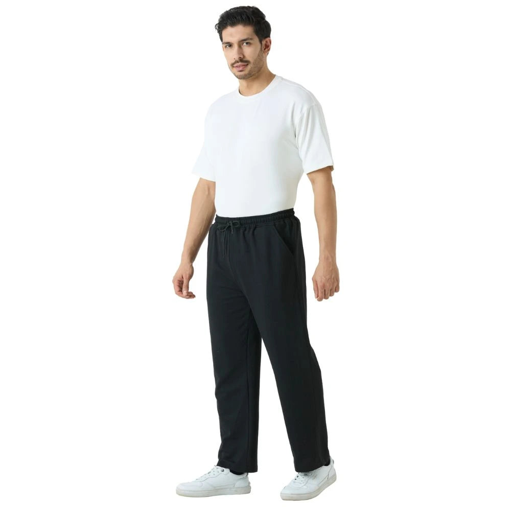track pants, track pants men, men joggers, joggers for men, men sweatpants, sports pants men, casual pants men, men loungewear pants, cotton blend track pants, french terry joggers, straight fit joggers, mid rise track pants men, men bottom wear, men fashion trousers, casual jogger pants