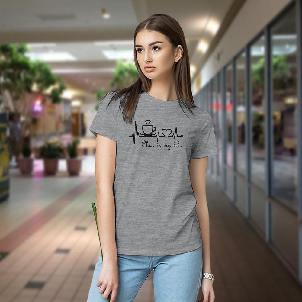 T-shirt for women stylish, T-shirt for girls, T-shirt for girls stylish ,T-shirt for women latest design, women T-shirts  daily wear, Chai lover, Tea lovers