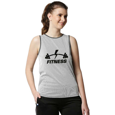 Women's Premium Grey Dry Fit Sports Tank Top