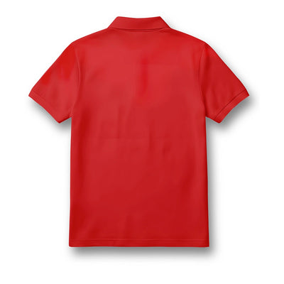 Custom Kids Polo Jersey – Vibrant Red & Black Active Tee with Name Print