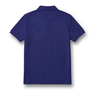 Kids Deep Blue Polo Jersey – Abstract Graphic Print Custom Sports Tee